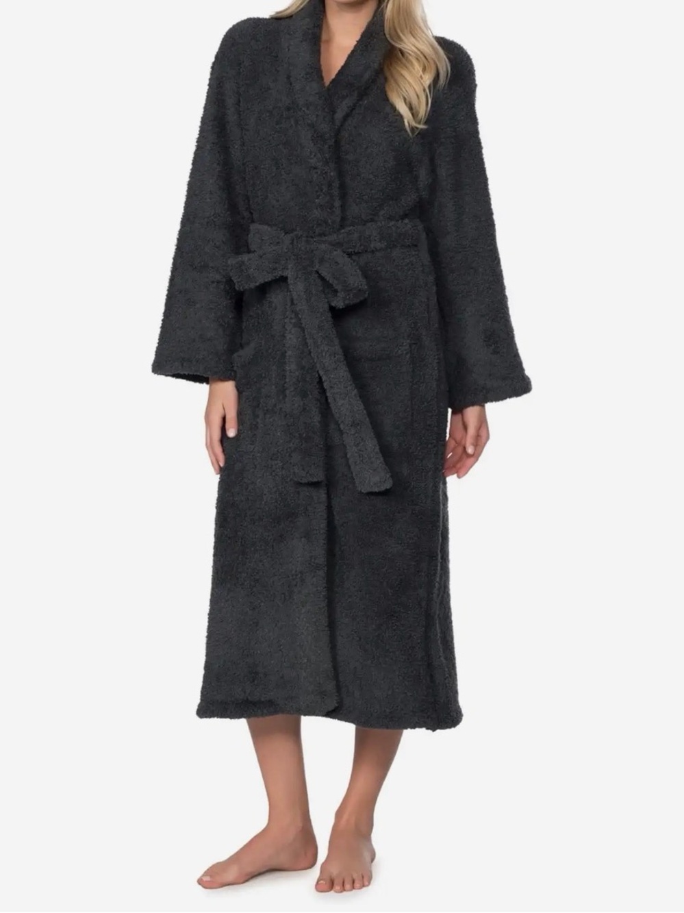 BAREFOOT DREAMS CozyChic® Adult Robe Slate Blue